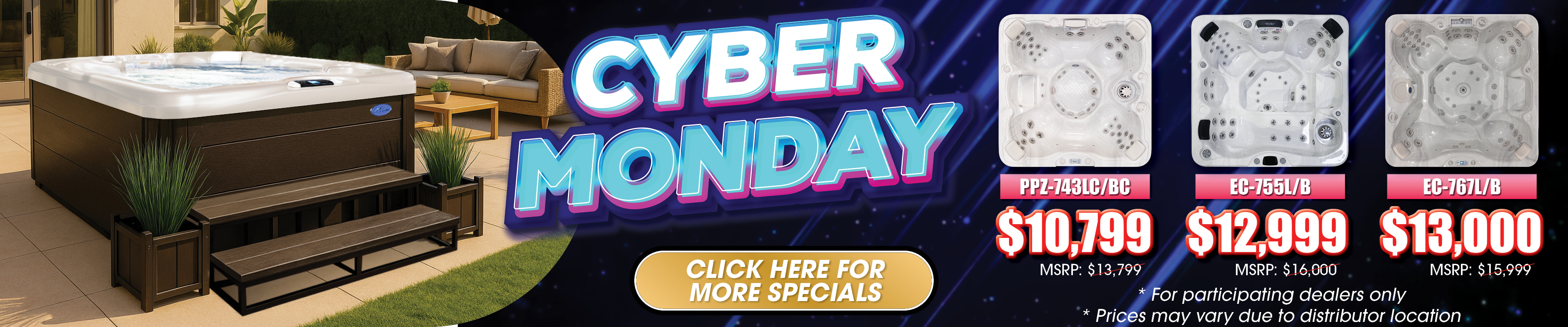 Calspas hot tub being used in a family setting - Huntsville