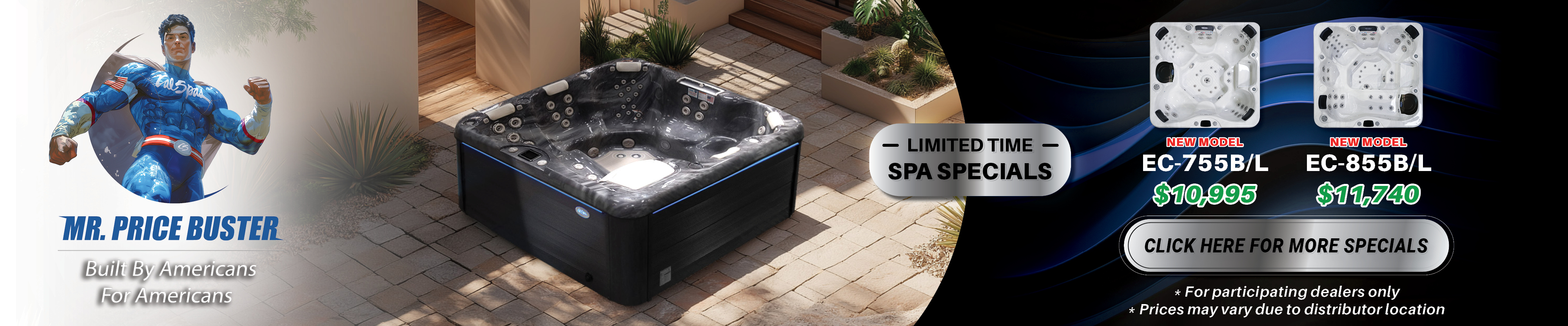 Calspas hot tub being used in a family setting - Huntsville